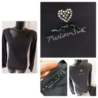 Twin-set Pullover con Cuore Strass