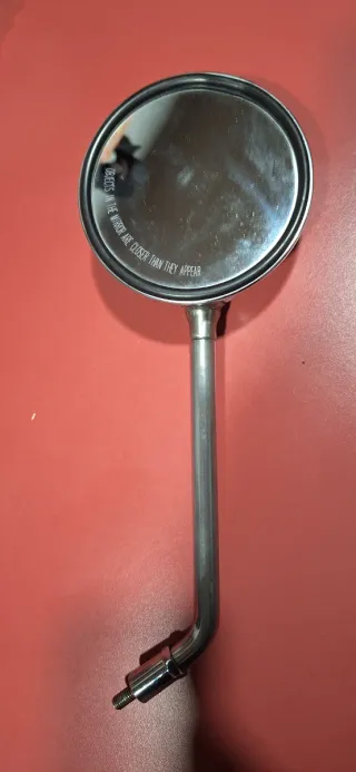 Espejo retrovisor cromado para vespas y scooter