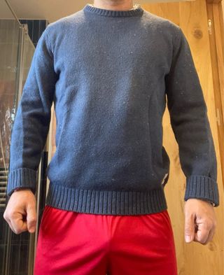 Jersey Quiksilver azul jaspeado Talla S