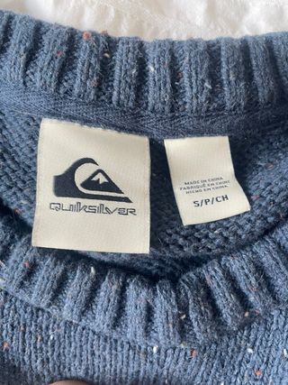 Jersey Quiksilver azul jaspeado Talla S