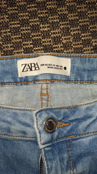 Pantalón vaquero mujer azul claro talla 46