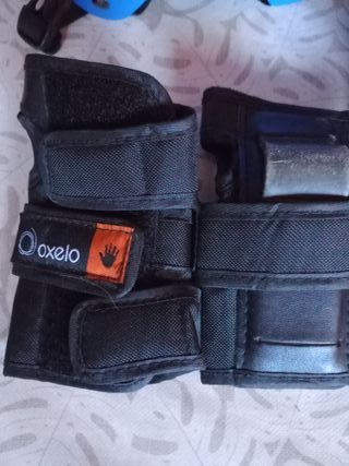 OXELO Patines extensibles, casco y protecciones