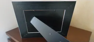 Marco de fotos de madera blanco