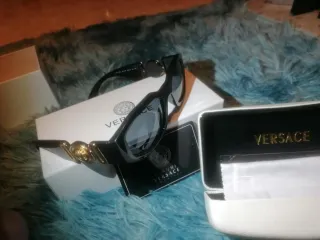 Occhiali da sole Versace Medusa Nero/Oro