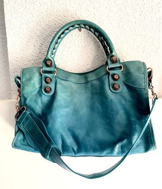 Borsa Balenciaga Blu Turchese