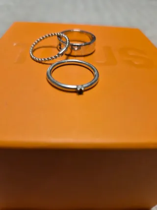Anillos Tous Triples Plata