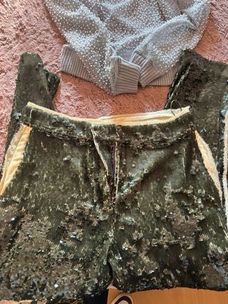 Conjunto ZARA fiesta lentejuelas S