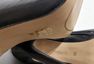 Stivaletti tacco pelle nero punta metallo 39