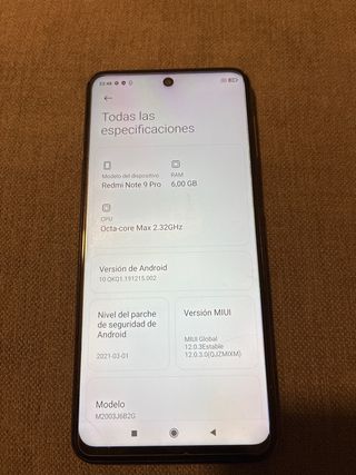 Telefono Xiaomi Redmi Note 9 Pro bianco in buone condizioni