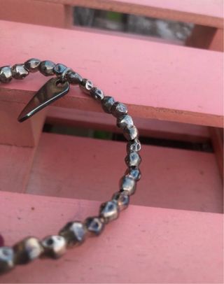 Pulsera chic/chic con piedra rosa