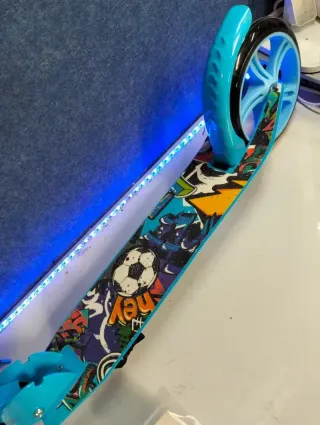 Patinete Arebos City Scooter Azul Plegable