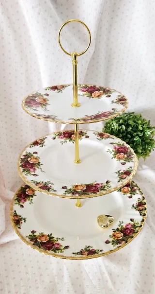 Cake stand Royal Albert- O.C.R a 3 piani