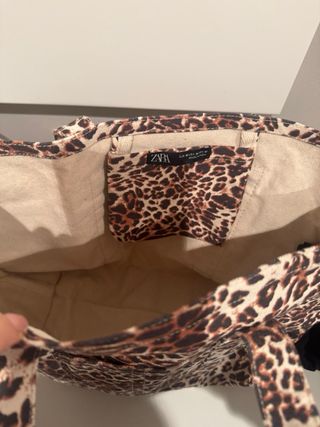 Capazo estampado animal print