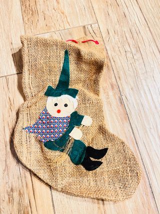 Calza Befana in Juta con Pupazzo