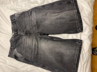 Pantalones baggy grises hombre