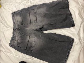 Pantalones baggy grises hombre