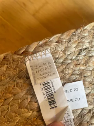 Tappeto rotondo in juta. 205 cm