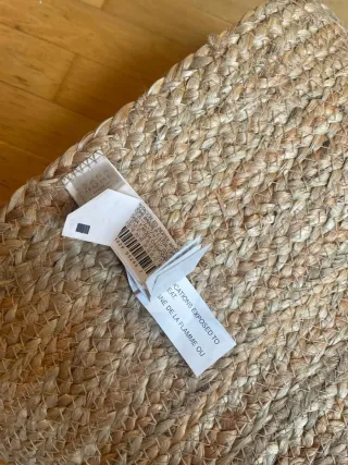 Tappeto rotondo in juta. 205 cm