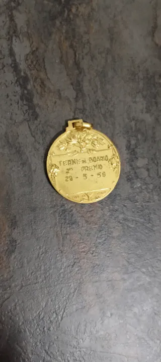 Medaglia ping pong oro