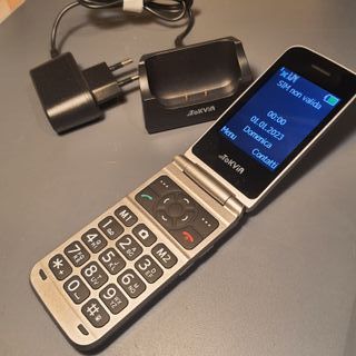 Cellulare Tokvia per Anziani - Argento/Nero