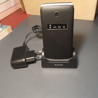 Cellulare Tokvia per Anziani - Argento/Nero