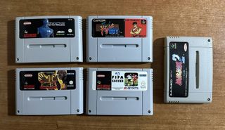 Lote 5 Cartuchos Super Nintendo SNES