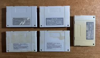 Lote 5 Cartuchos Super Nintendo SNES