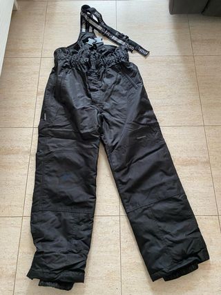 Pantalón de nieve infantil negro T.14