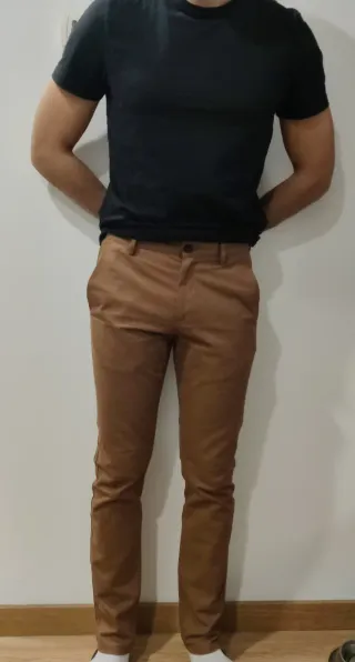 Pantalón Chino marrón Zara - 38