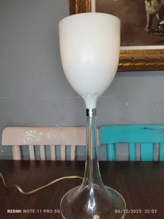 Lámpara Flos Diseño Italiano Transparente/Blanca