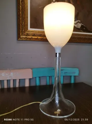 Lámpara Flos Diseño Italiano Transparente/Blanca