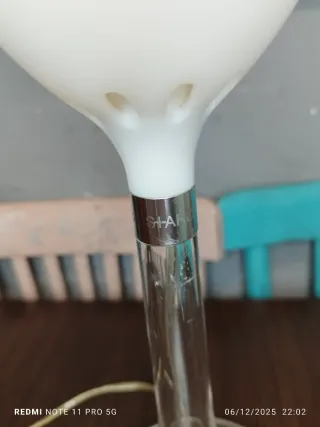 Lámpara Flos Diseño Italiano Transparente/Blanca