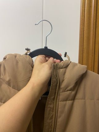 Abrigo largo invierno mujer beige