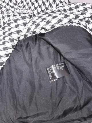 Americana cuadros blanco y negro