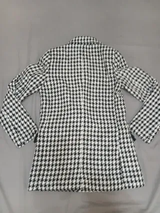 Americana cuadros blanco y negro