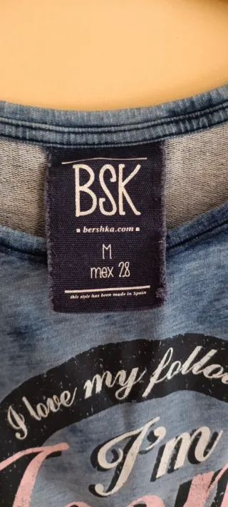 Sudadera Bershka I'm Iconic azul