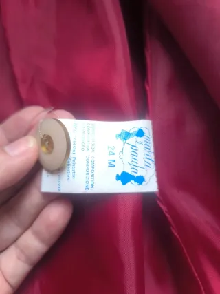 Abrigo rojo niña Marta y Paula T.24m