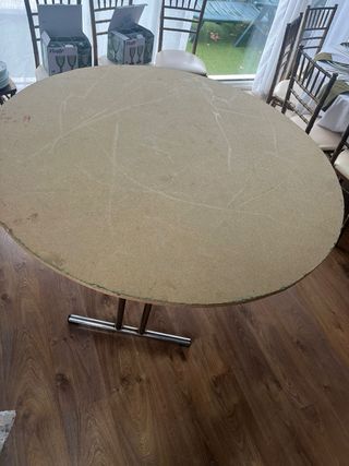 Tavoli da catering pieghevoli in legno e metallo