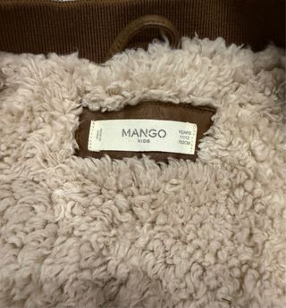 Chaqueta niño polipiel marrón muy calentita