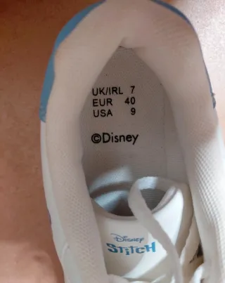 Zapatillas Blancas con Stitch y Ángel