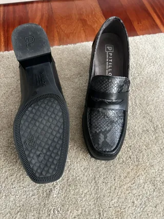 Zapatos Pitillos Piel Talla 37