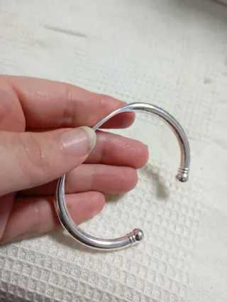 Pulsera de plata abierta