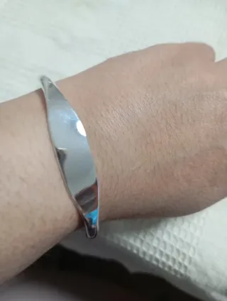 Pulsera de plata abierta