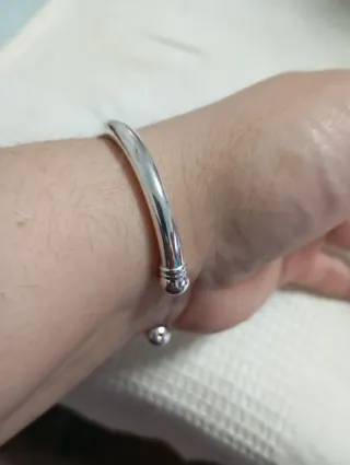 Pulsera de plata abierta