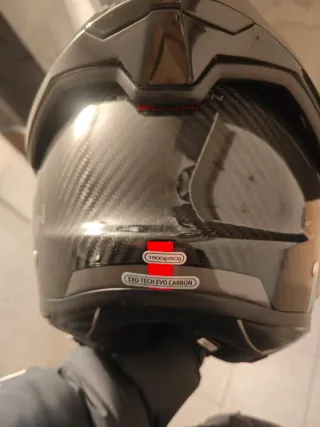 Casco Scorpion Negro Carbono