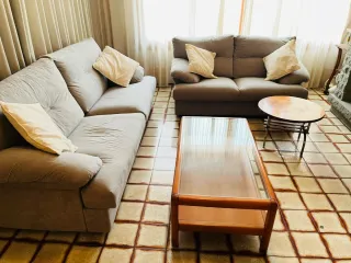 Sofás y mesas de centro