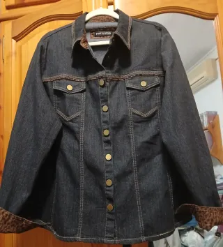 Cazadora vaquera Punt Roma negra