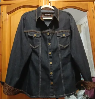 Cazadora vaquera Punt Roma negra