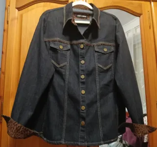 Cazadora vaquera Punt Roma negra