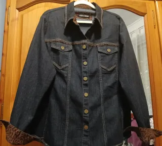 Cazadora vaquera Punt Roma negra